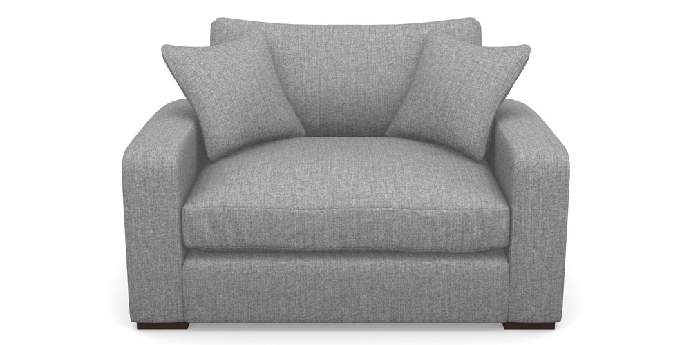 Product photograph of Stockbridge Snuggler In House Plain - Nickel from Sofas and Stuff Limited