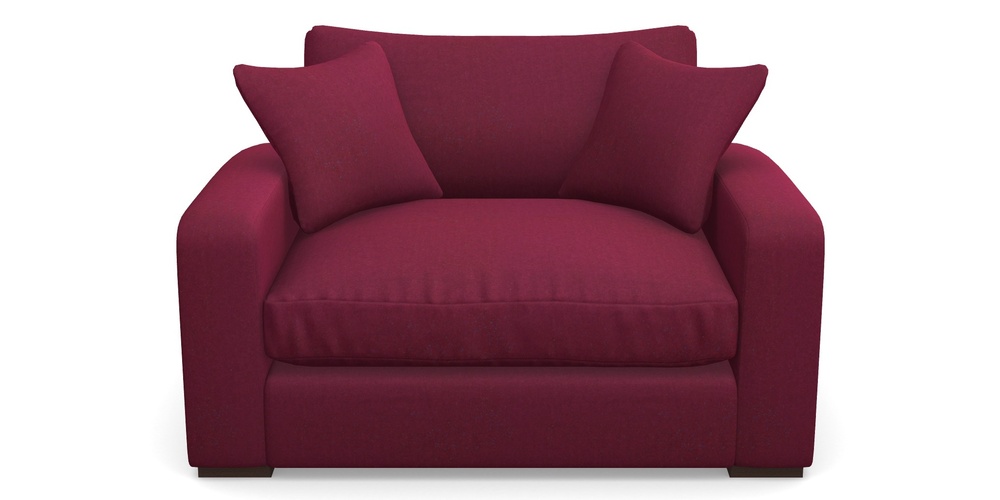 Product photograph of Stockbridge Snuggler In House Velvet - Claret from Sofas and Stuff Limited