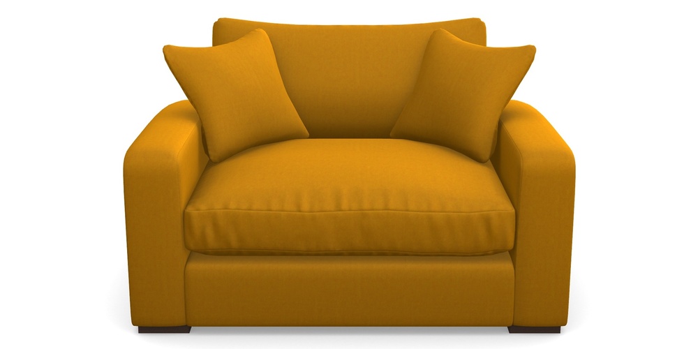 Product photograph of Stockbridge Snuggler In House Velvet - Saffron from Sofas and Stuff Limited