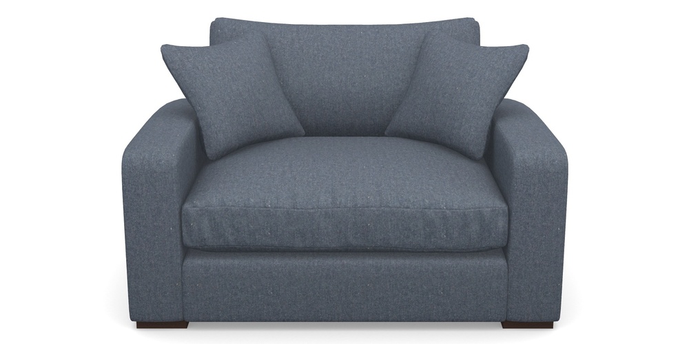 Product photograph of Stockbridge Snuggler In House Wool - Navy from Sofas and Stuff Limited