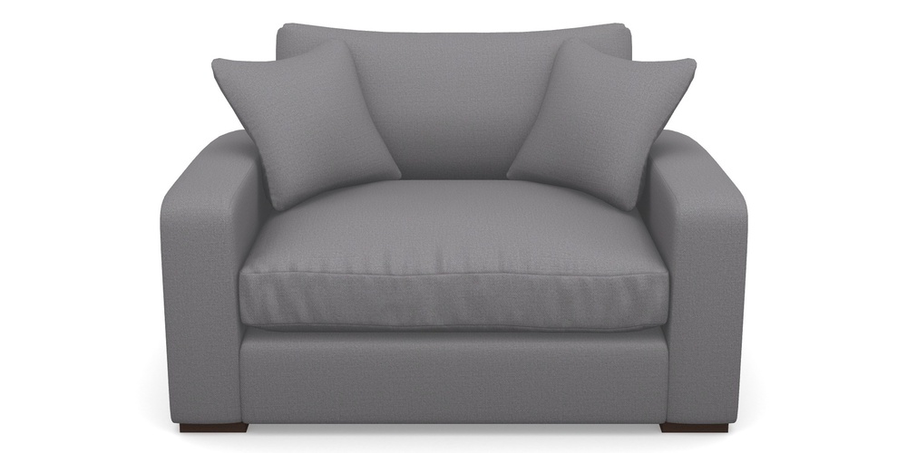 Product photograph of Stockbridge Snuggler In Plain Linen Cotton - Thor from Sofas and Stuff Limited