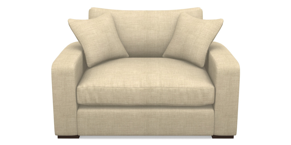 Product photograph of Stockbridge Snuggler In Posh Linen - Oatmeal from Sofas and Stuff Limited