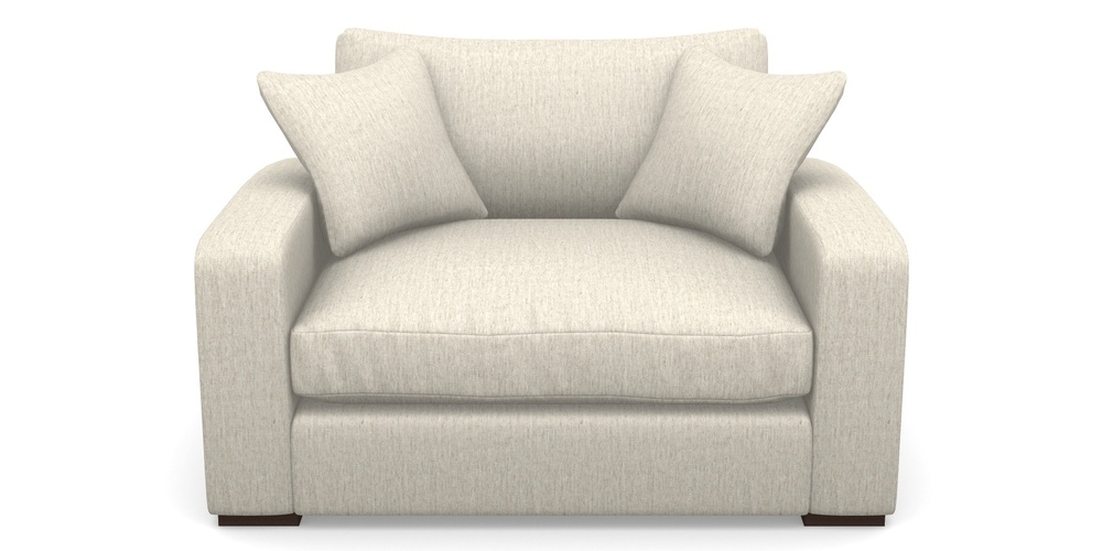 Product photograph of Stockbridge Snuggler In Smart Plain - Natural from Sofas and Stuff Limited