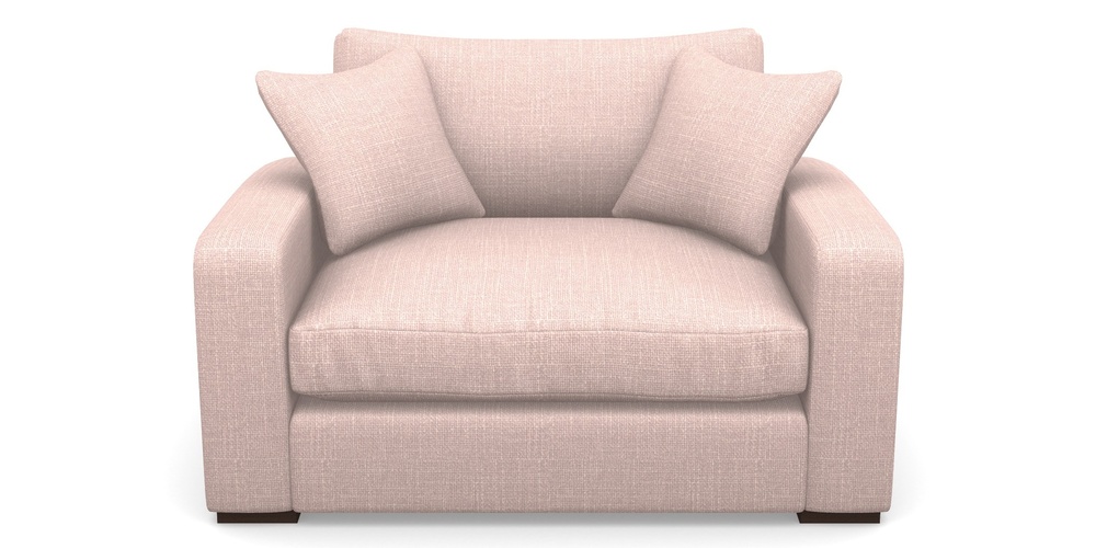 Product photograph of Stockbridge Snuggler In Tough As Houses - Deep Pink from Sofas and Stuff Limited