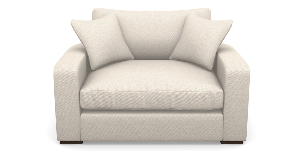 Product photograph of Stockbridge Snuggler In Two Tone Plain - Calico from Sofas and Stuff Limited