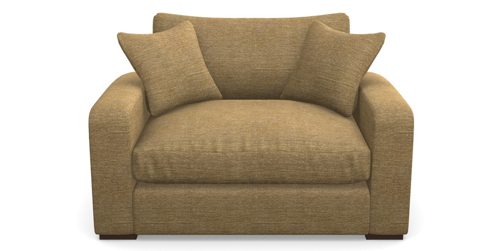 Product photograph of Stockbridge Snuggler In Textured Velvet - Balsa from Sofas and Stuff Limited