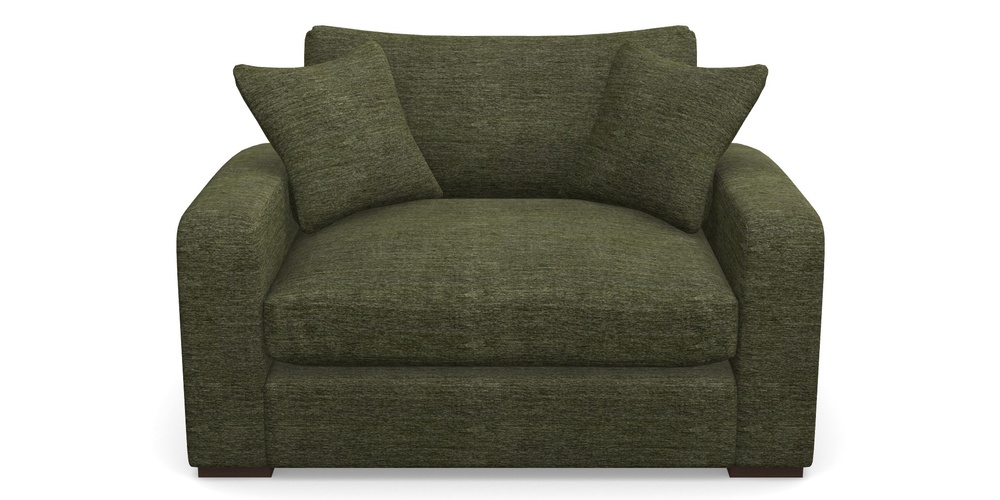 Product photograph of Stockbridge Snuggler In Textured Velvet - Lichen from Sofas and Stuff Limited