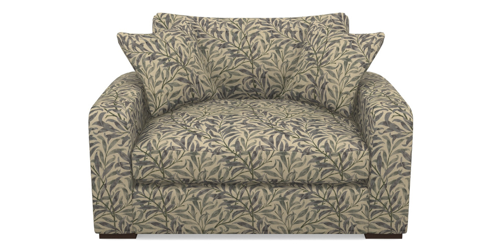 Product photograph of Stockbridge Snuggler In V A Drawn From Nature - Willow Bough Large - Duck Egg from Sofas and Stuff Limited