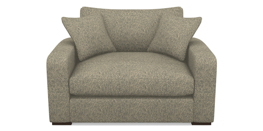 Product photograph of Stockbridge Snuggler In V A Drawn From Nature Collection - Willow - Duck Egg from Sofas and Stuff Limited