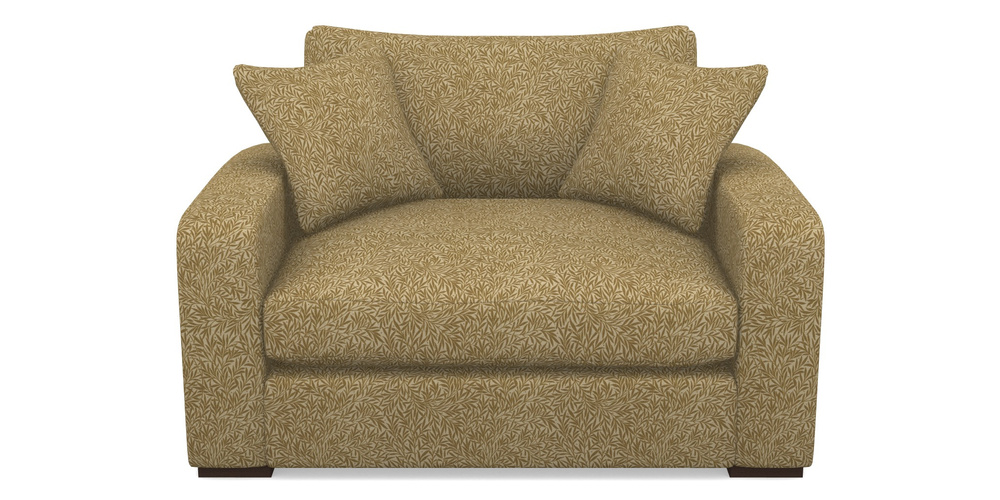 Product photograph of Stockbridge Snuggler In V A Drawn From Nature Collection - Willow - Gold from Sofas and Stuff Limited