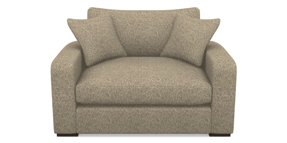 Product photograph of Stockbridge Snuggler In V A Drawn From Nature Collection - Willow - Grey from Sofas and Stuff Limited