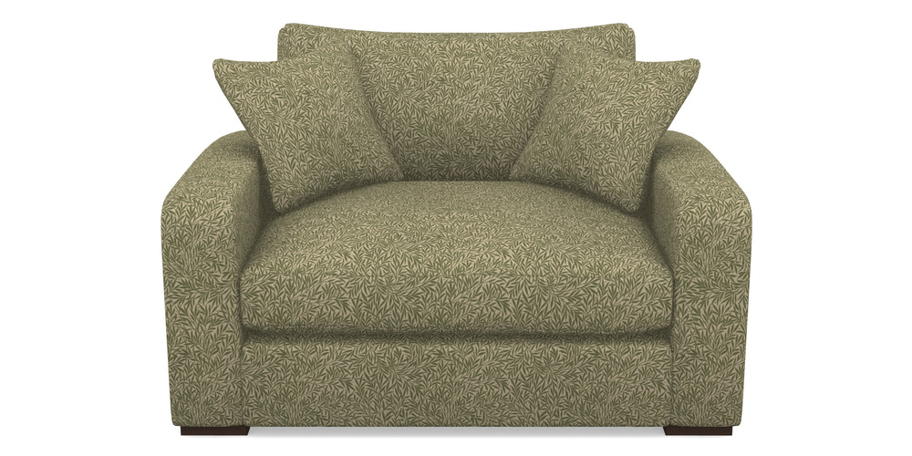 Product photograph of Stockbridge Snuggler In V A Drawn From Nature Collection - Willow - Light Green from Sofas and Stuff Limited