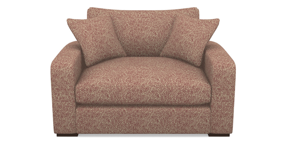Product photograph of Stockbridge Snuggler In V A Drawn From Nature Collection - Willow - Red from Sofas and Stuff Limited