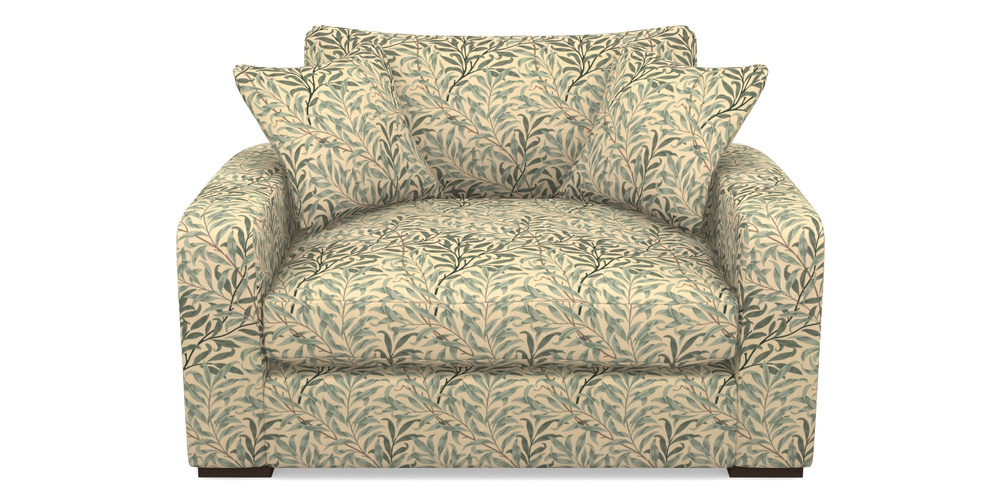 Product photograph of Stockbridge Snuggler In William Morris Collection - Willow Boughs - Cream Pale Green from Sofas and Stuff Limited