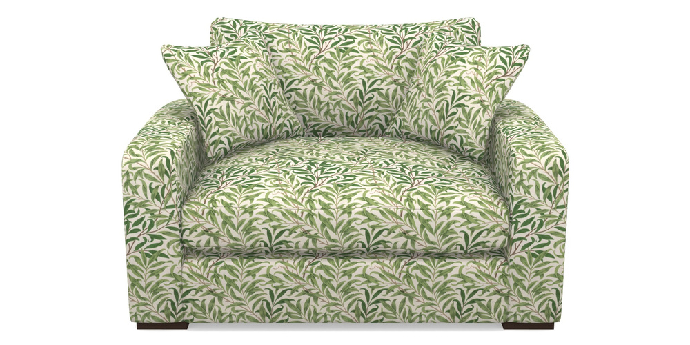 Product photograph of Stockbridge Snuggler In William Morris Collection - Willow Boughs - Leaf Green from Sofas and Stuff Limited