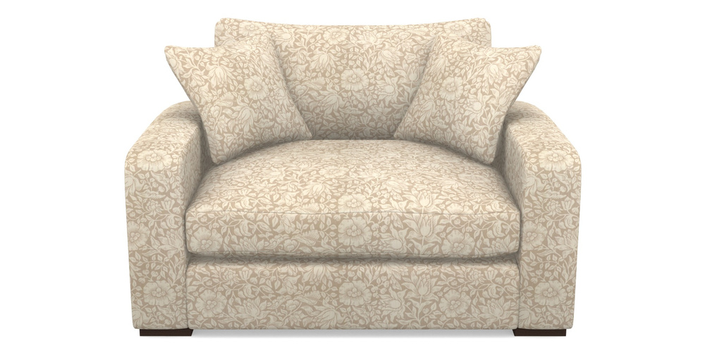 Product photograph of Stockbridge Snuggler In William Morris Collection - Mallow - Linen from Sofas and Stuff Limited