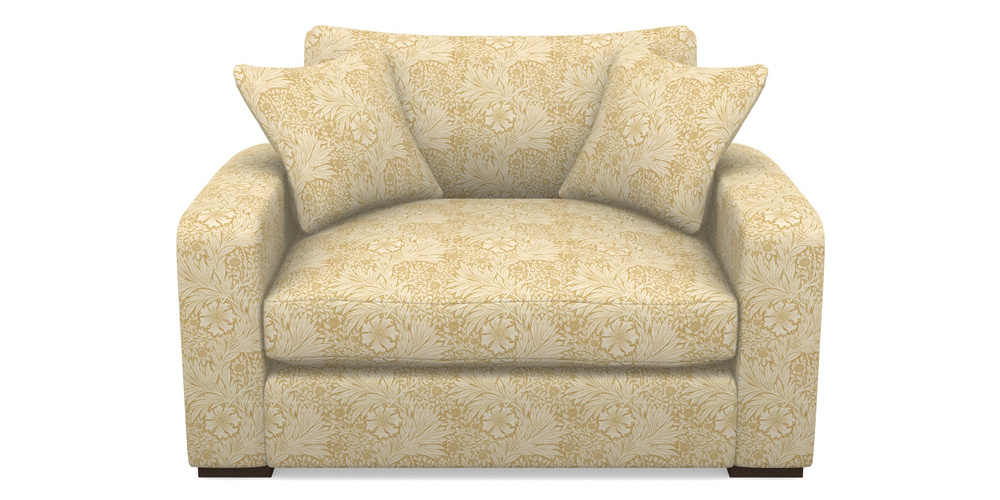 Product photograph of Stockbridge Snuggler In William Morris Collection - Marigold - Lichen Cowslip from Sofas and Stuff Limited