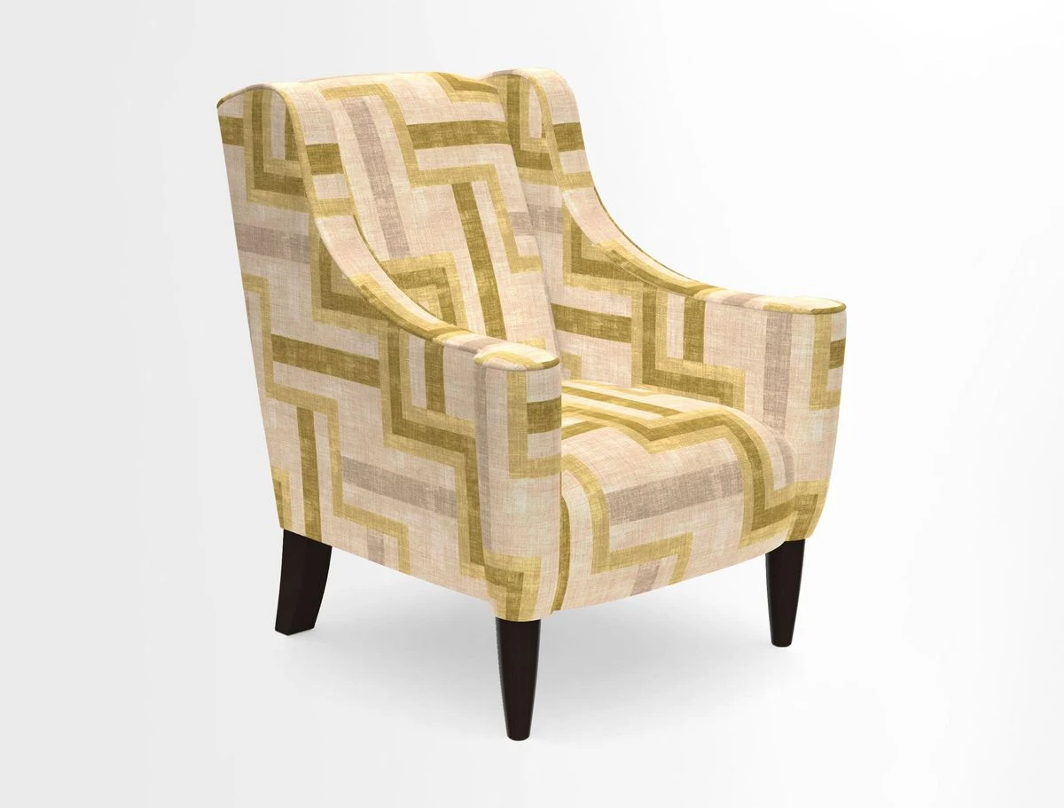 Sennen Chair in Harris Tweed Huntsman Check Mountain Bracken