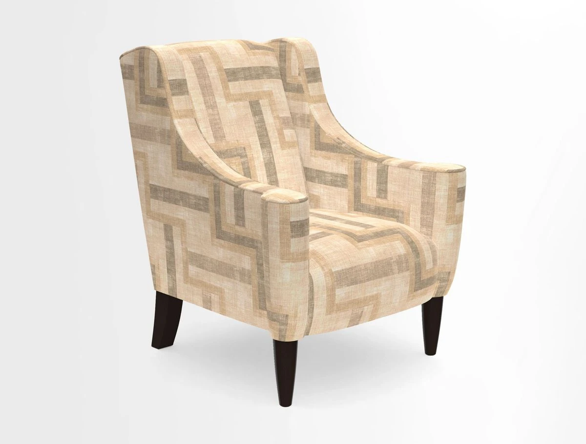 Sennen Chair in Harris Tweed Huntsman Check Mountain Bracken