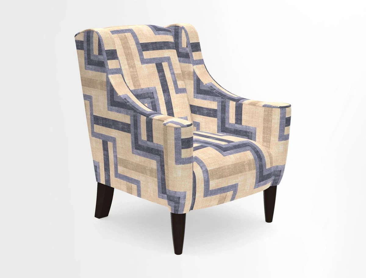 Sennen Chair in Harris Tweed Huntsman Check Mountain Bracken