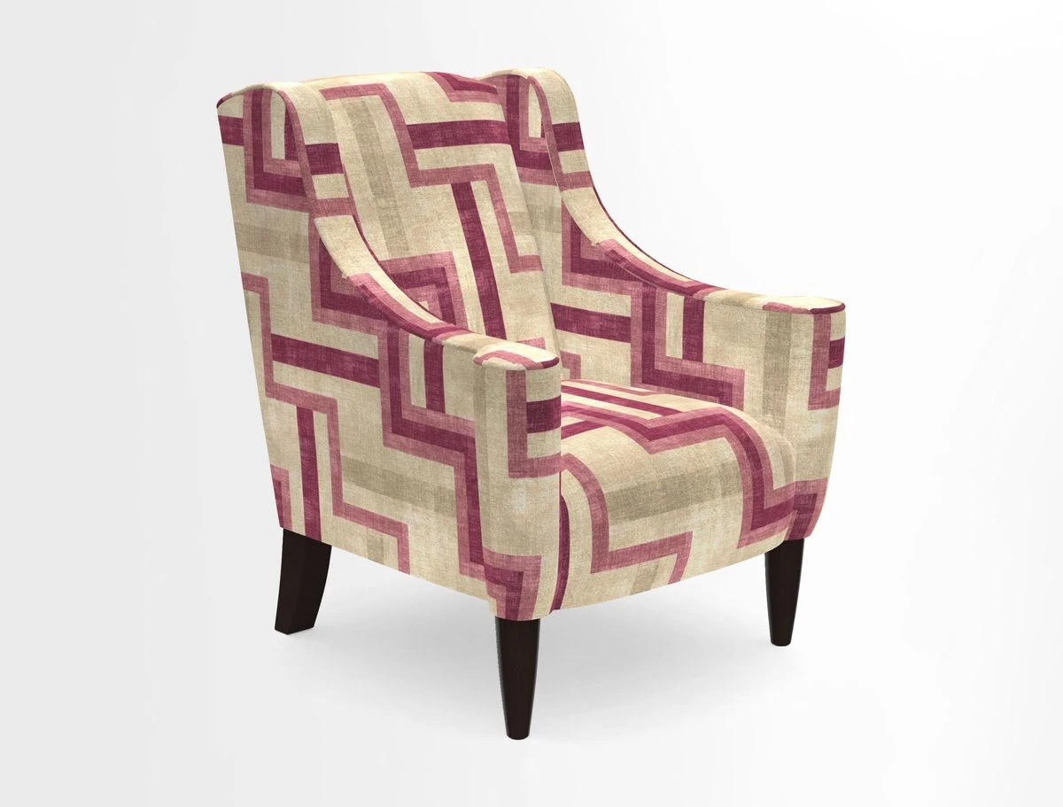 Sennen Chair in Harris Tweed Huntsman Check Mountain Bracken