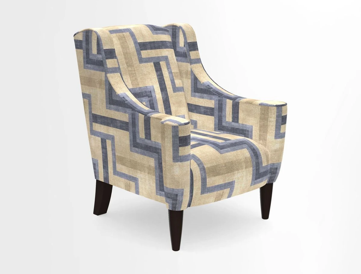 Sennen Chair in Harris Tweed Huntsman Check Mountain Bracken