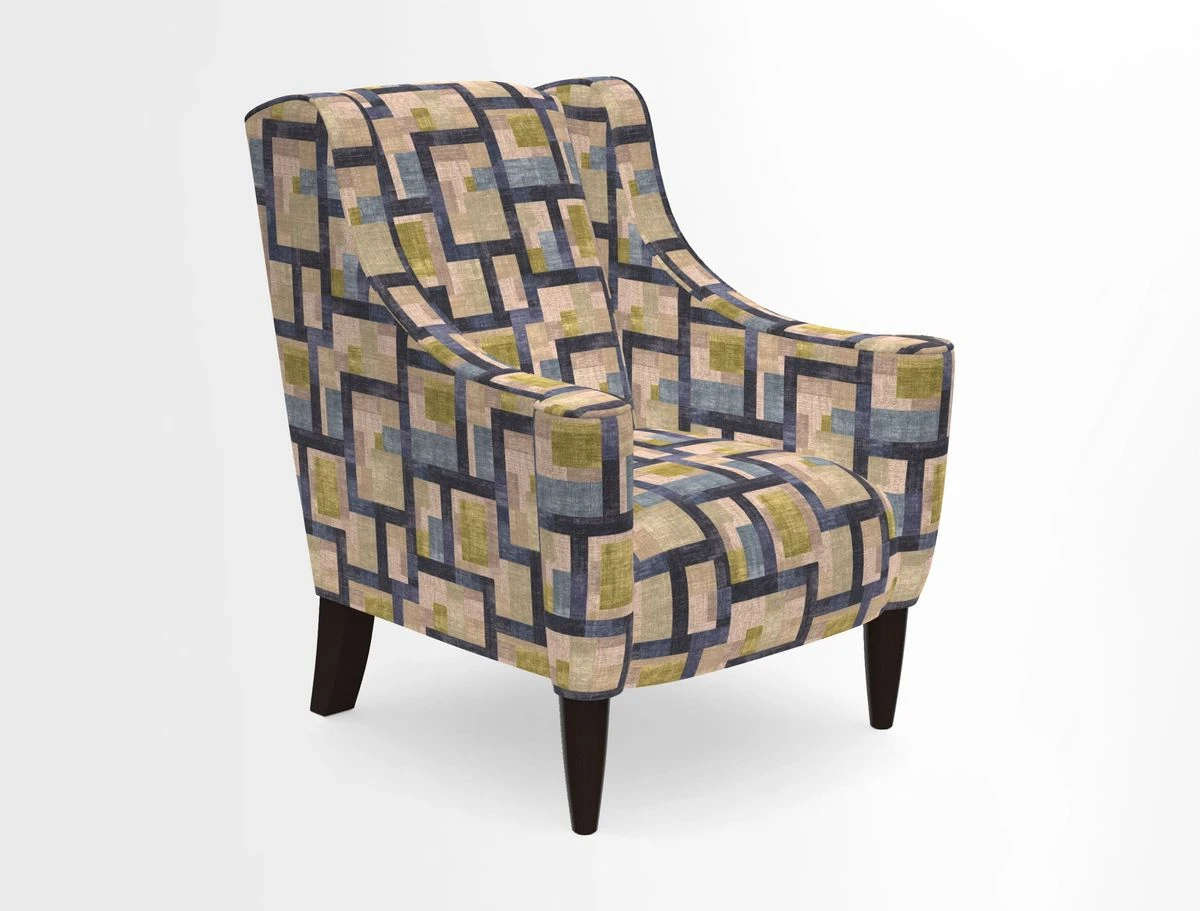 Sennen Chair in Harris Tweed Huntsman Check Mountain Bracken