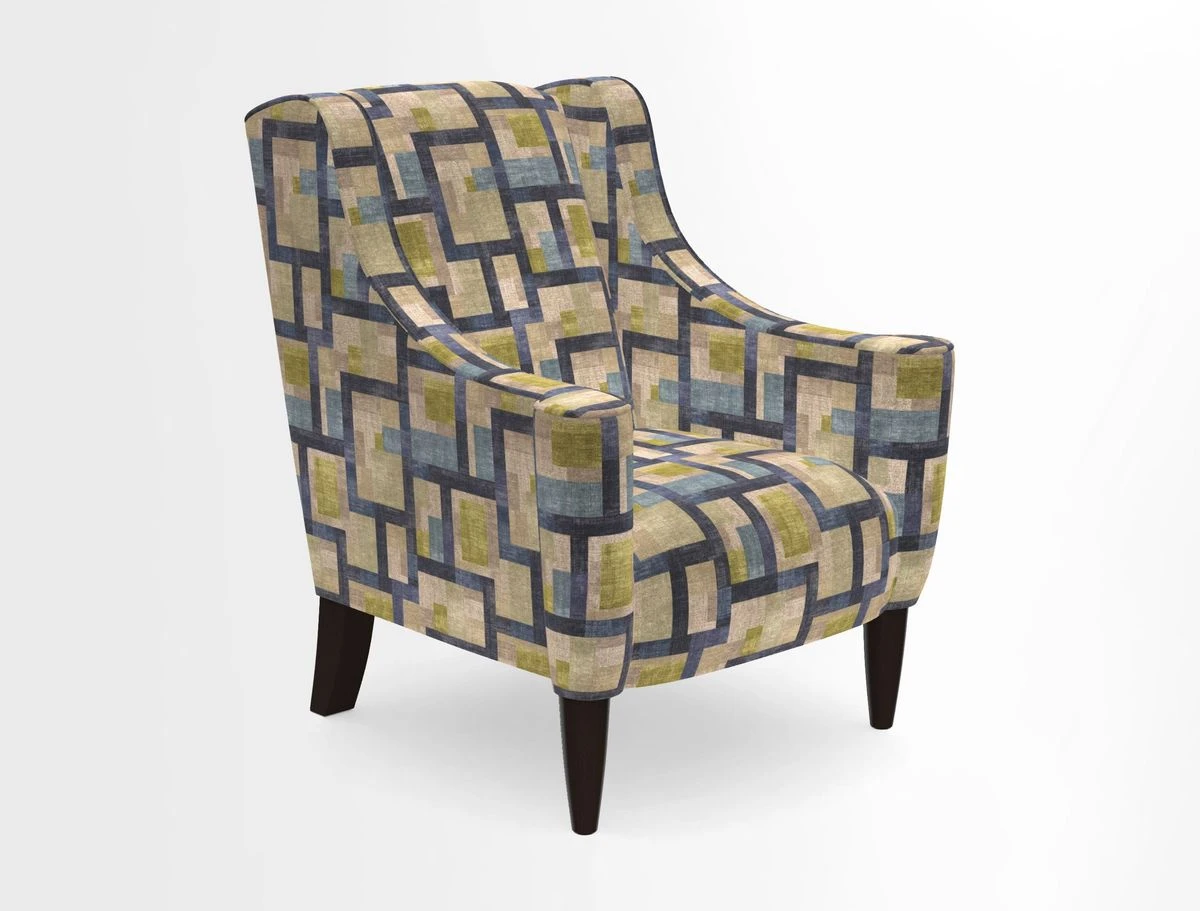 Sennen Chair in Harris Tweed Huntsman Check Mountain Bracken