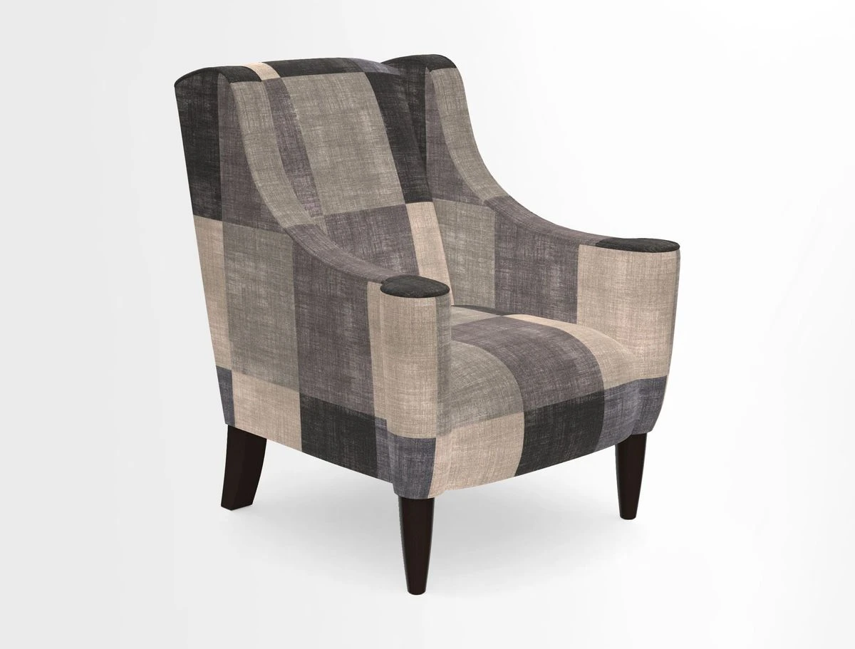 Sennen Chair in Harris Tweed Huntsman Check Mountain Bracken
