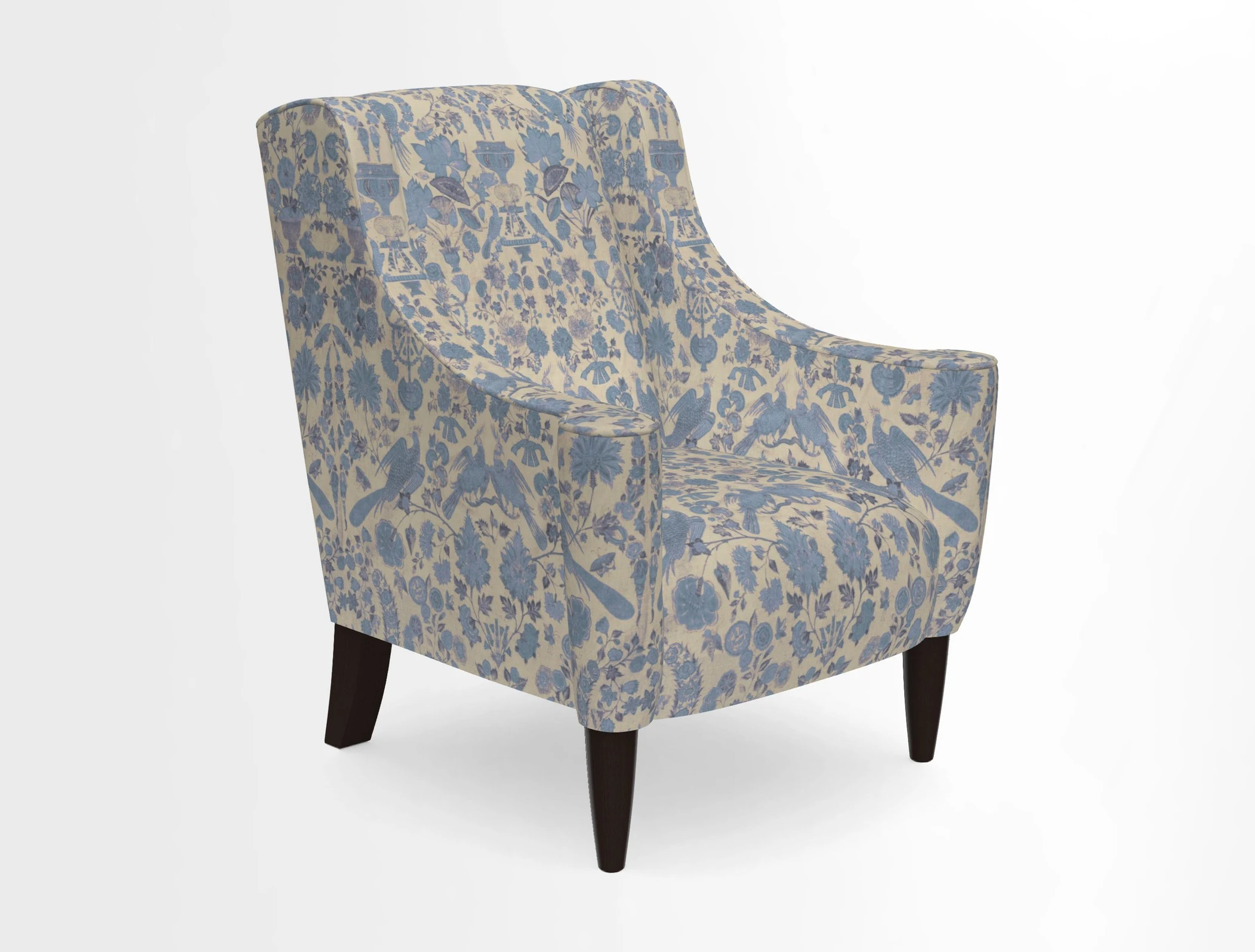 Sennen Chair in Harris Tweed Huntsman Check Mountain Bracken