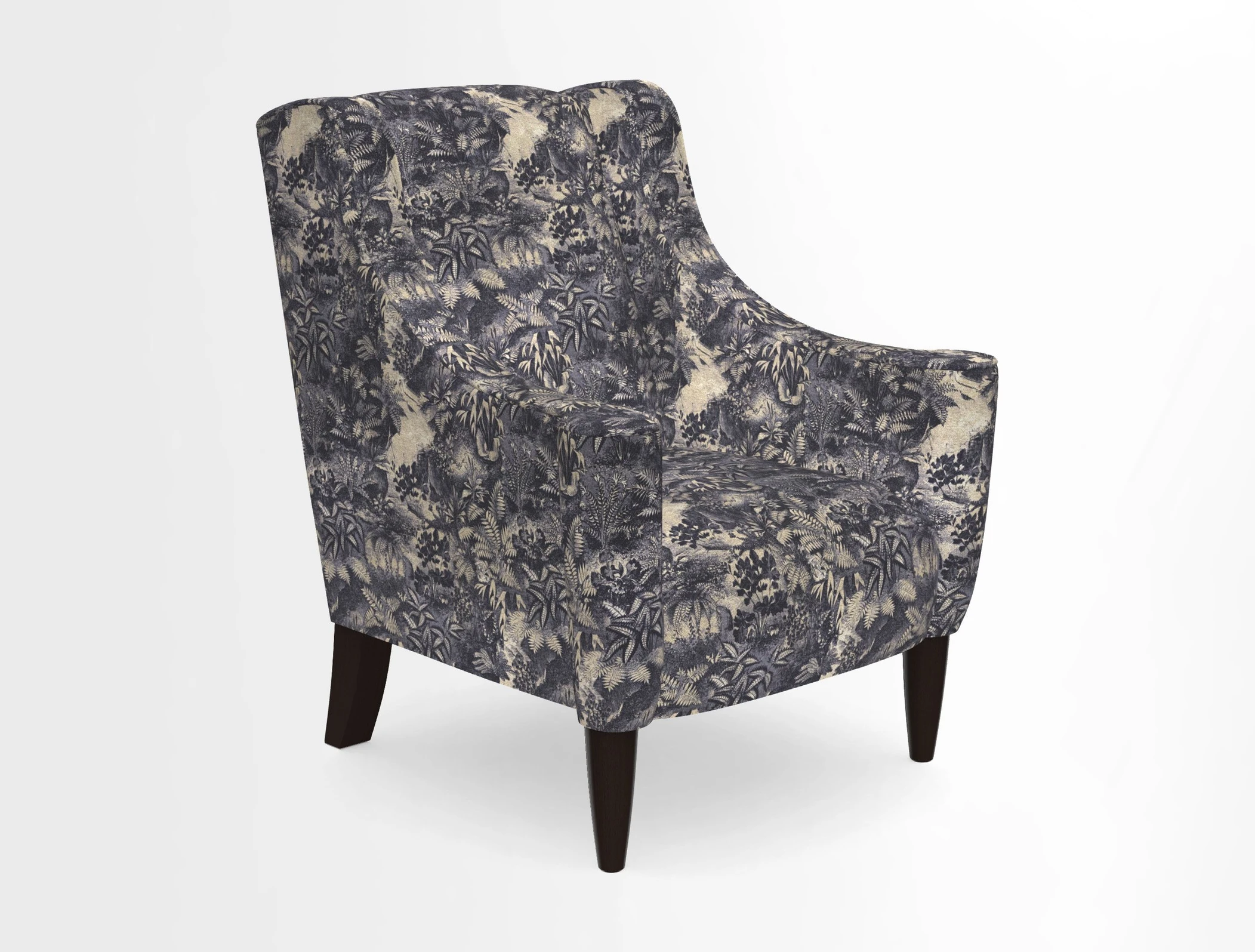 Sennen Chair in Harris Tweed Huntsman Check Mountain Bracken