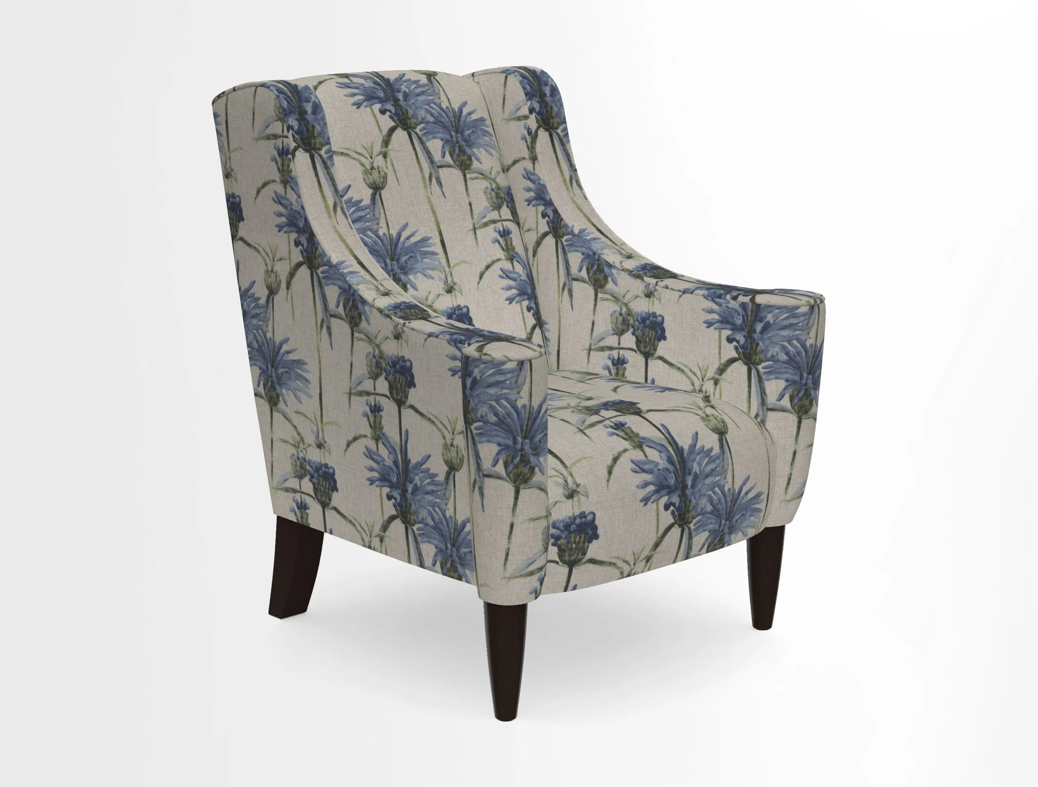 Sennen Chair in Harris Tweed Huntsman Check Mountain Bracken