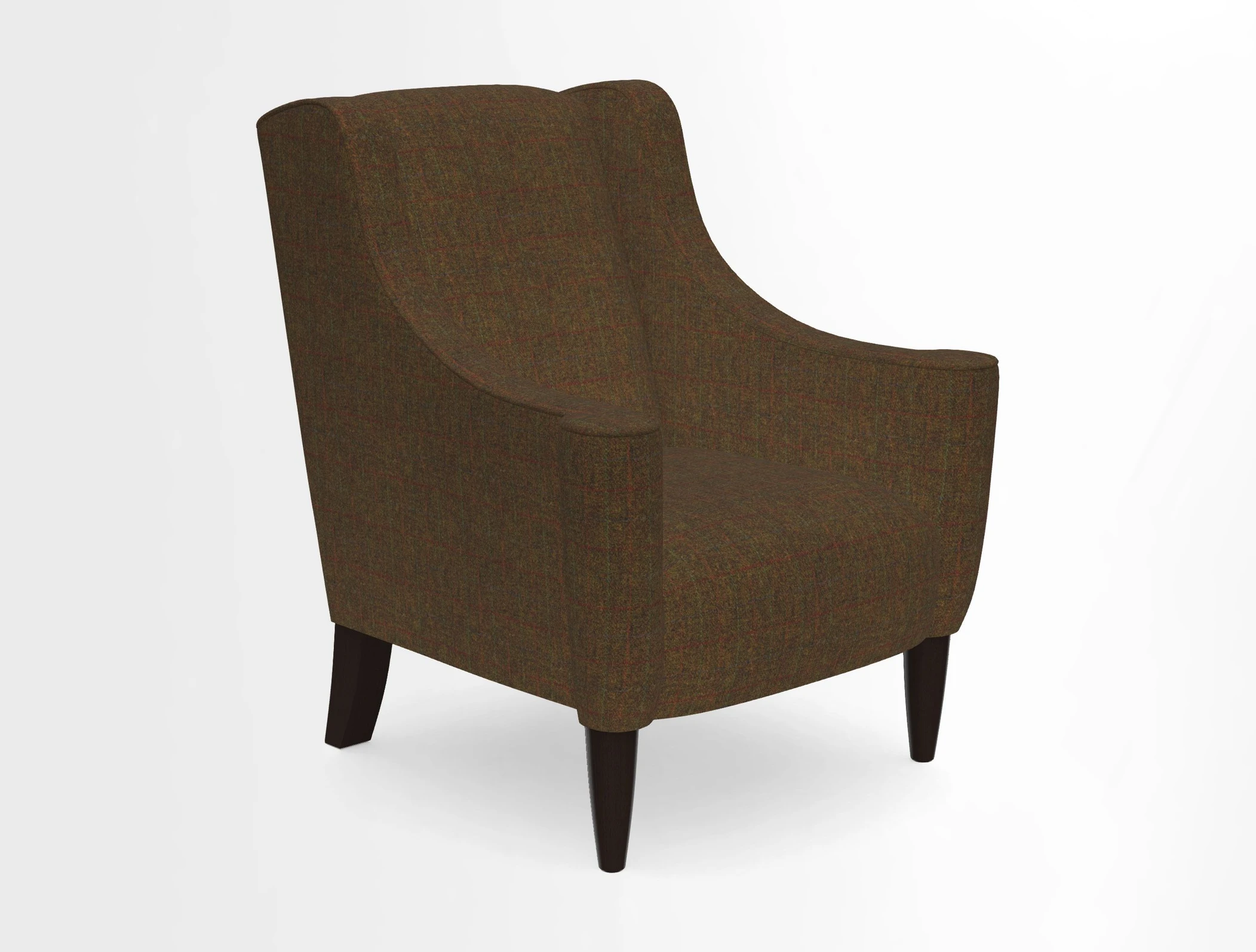 Sennen Chair in Harris Tweed Huntsman Check Mountain Bracken
