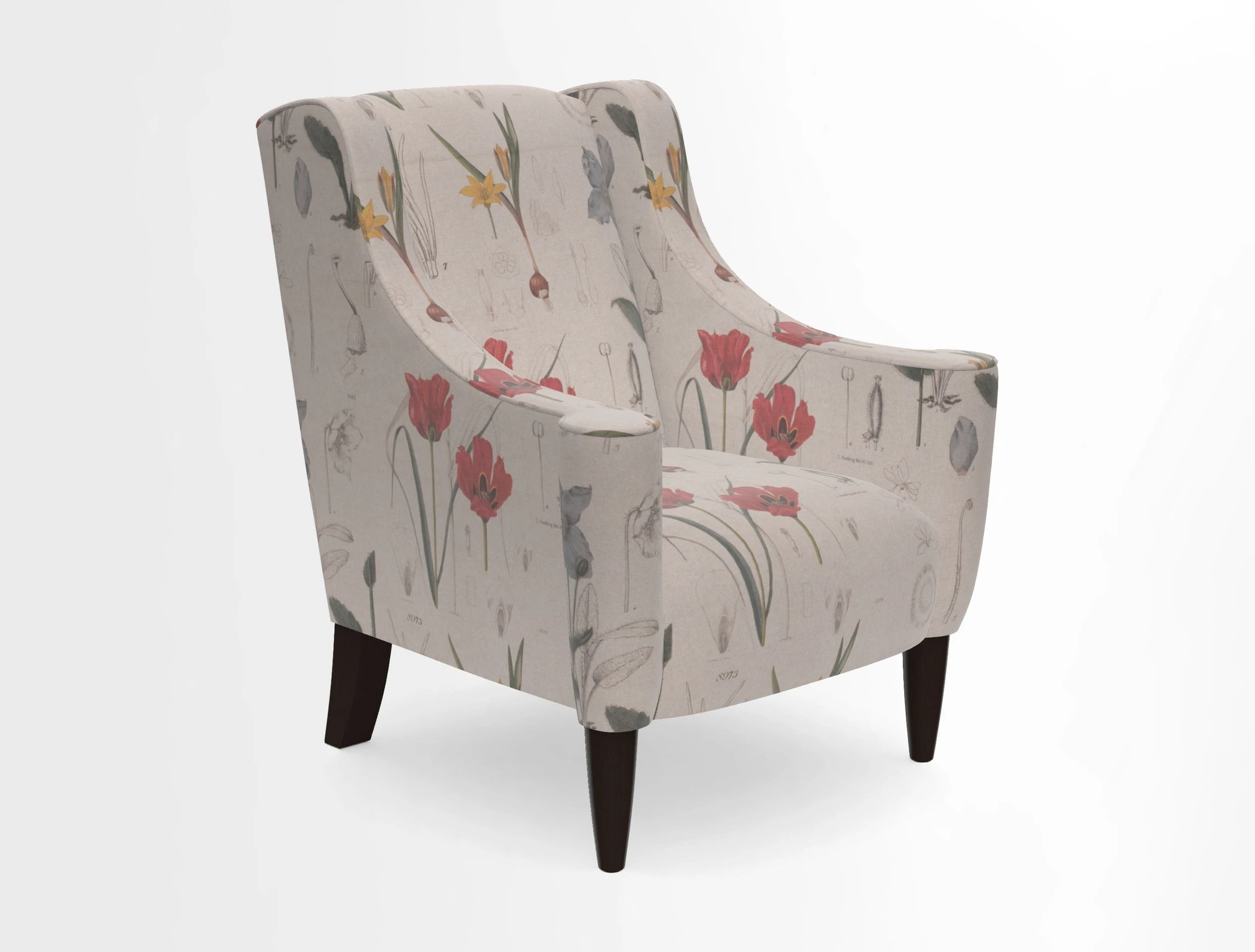 Sennen Chair in Harris Tweed Huntsman Check Mountain Bracken