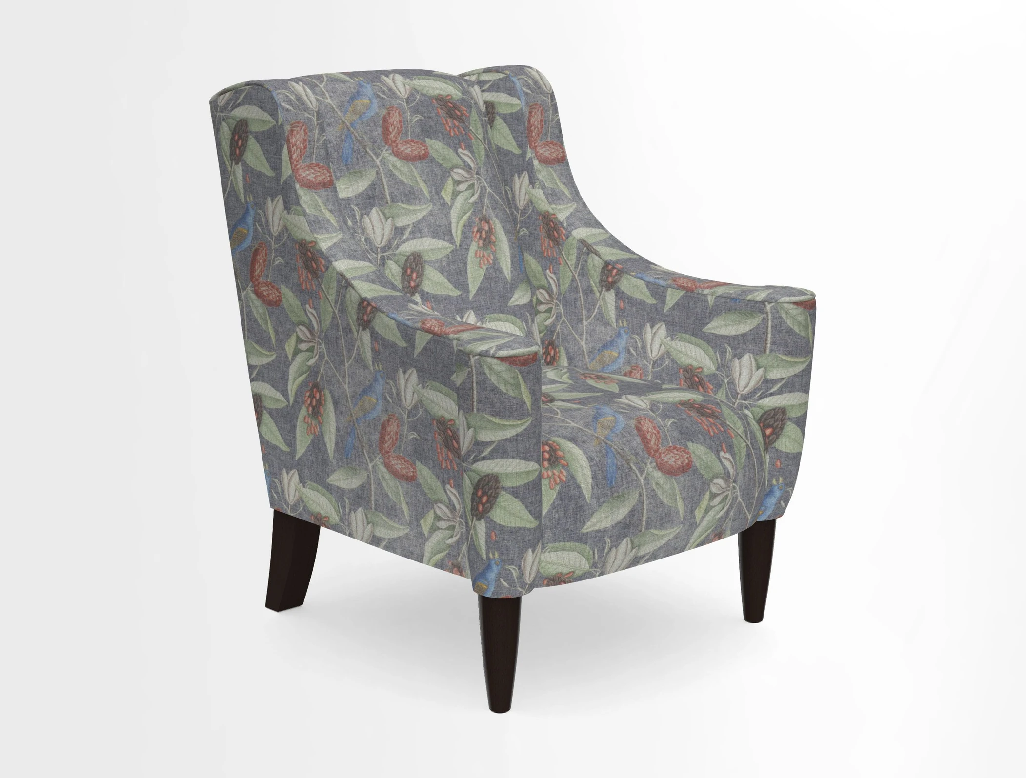 Sennen Chair in Harris Tweed Huntsman Check Mountain Bracken