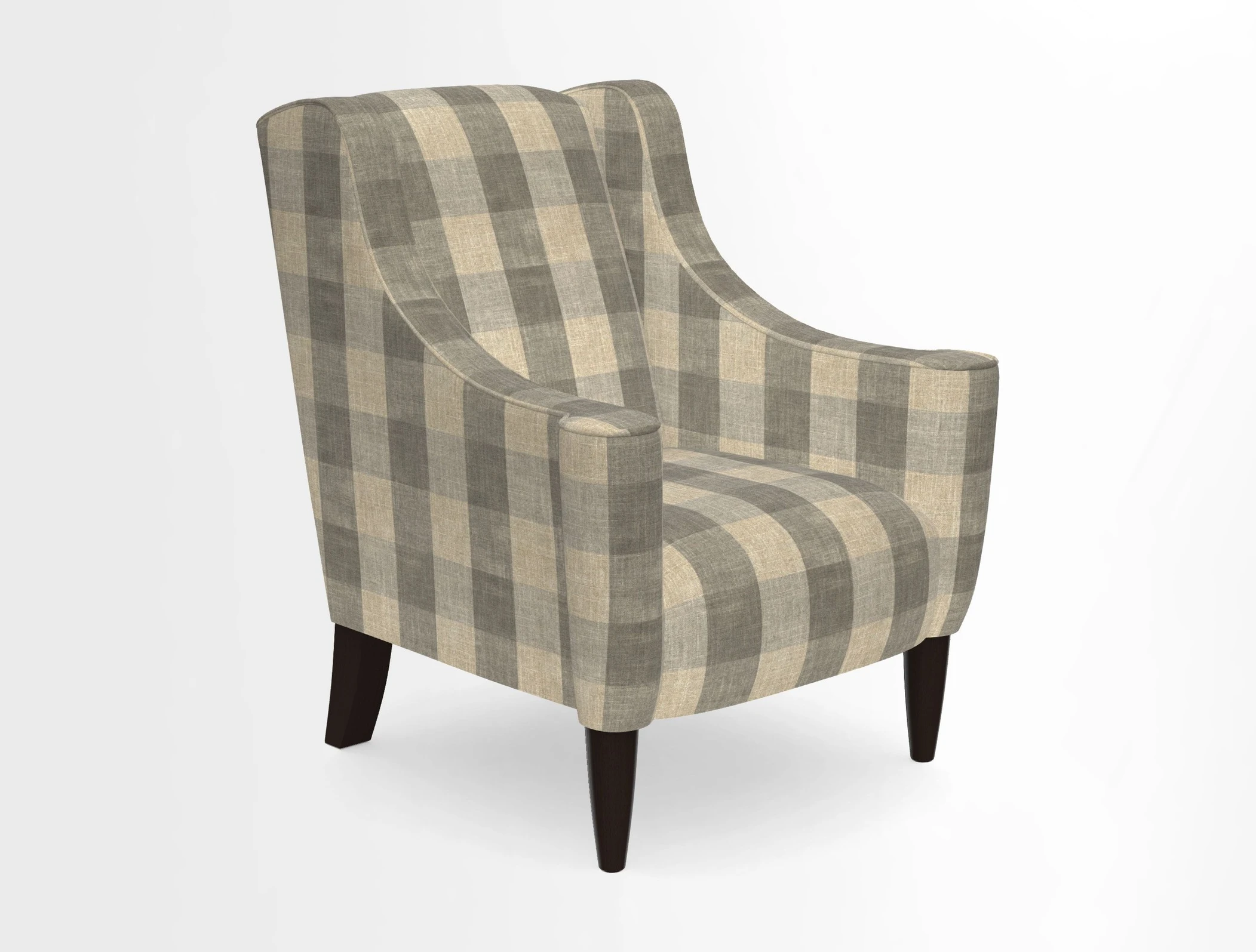 Sennen Chair in Harris Tweed Huntsman Check Mountain Bracken