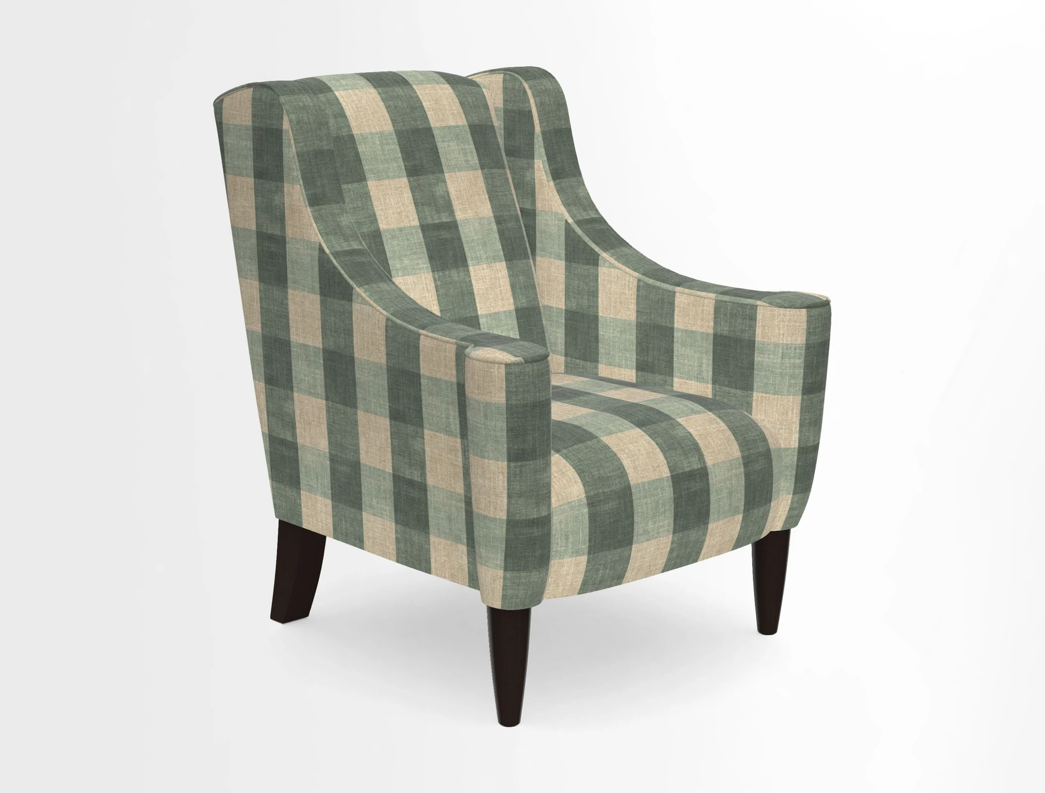Sennen Chair in Harris Tweed Huntsman Check Mountain Bracken