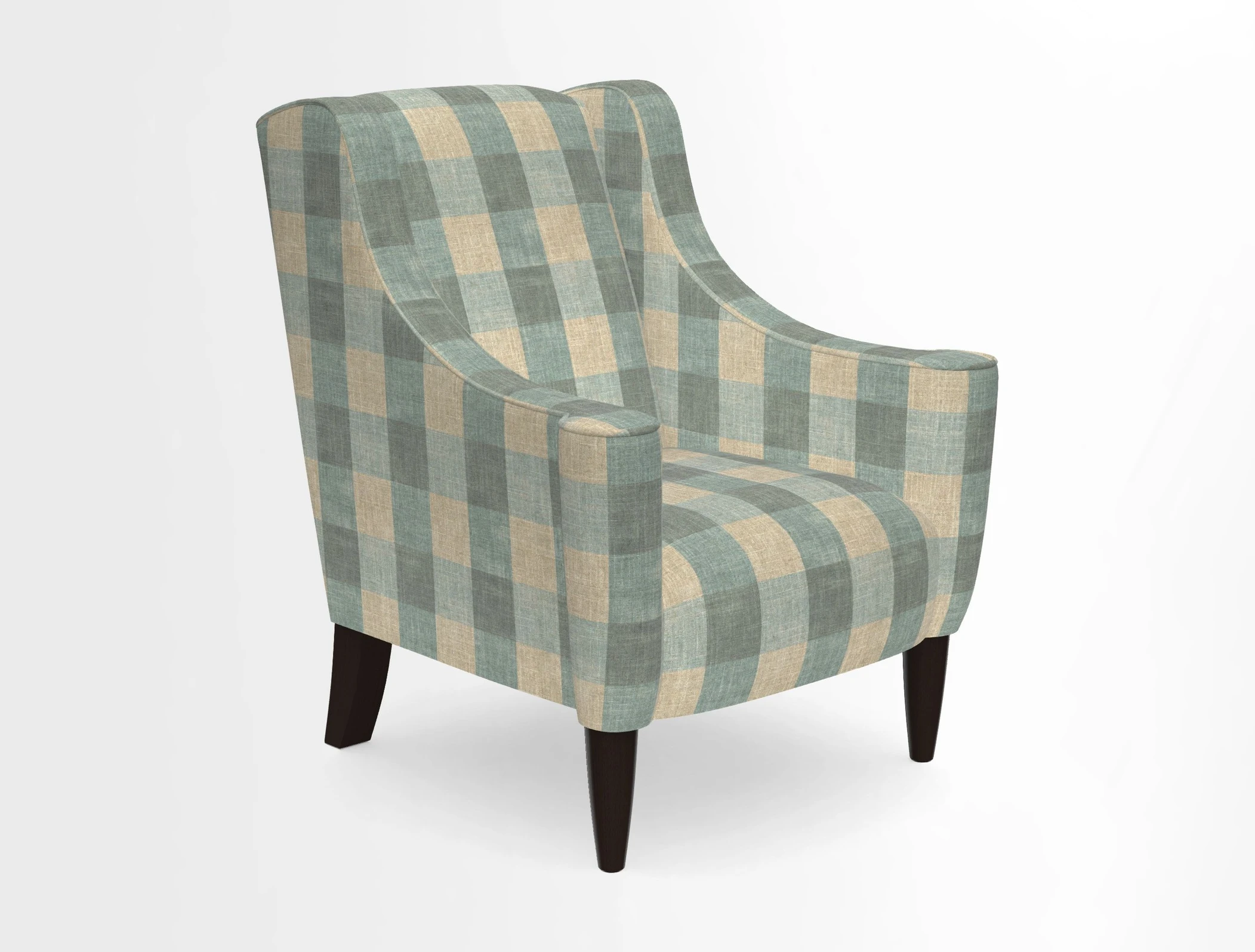 Sennen Chair in Harris Tweed Huntsman Check Mountain Bracken