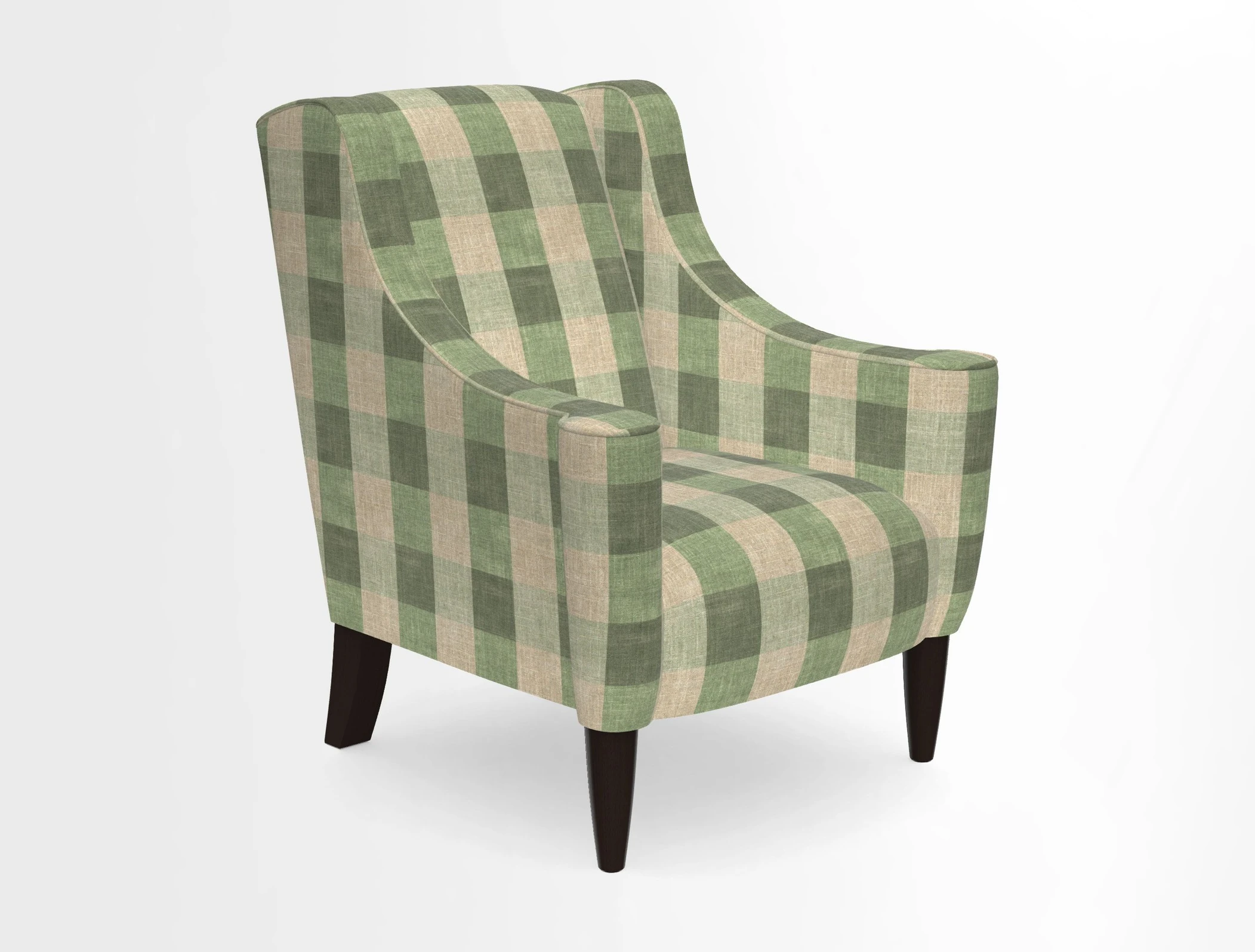 Sennen Chair in Harris Tweed Huntsman Check Mountain Bracken