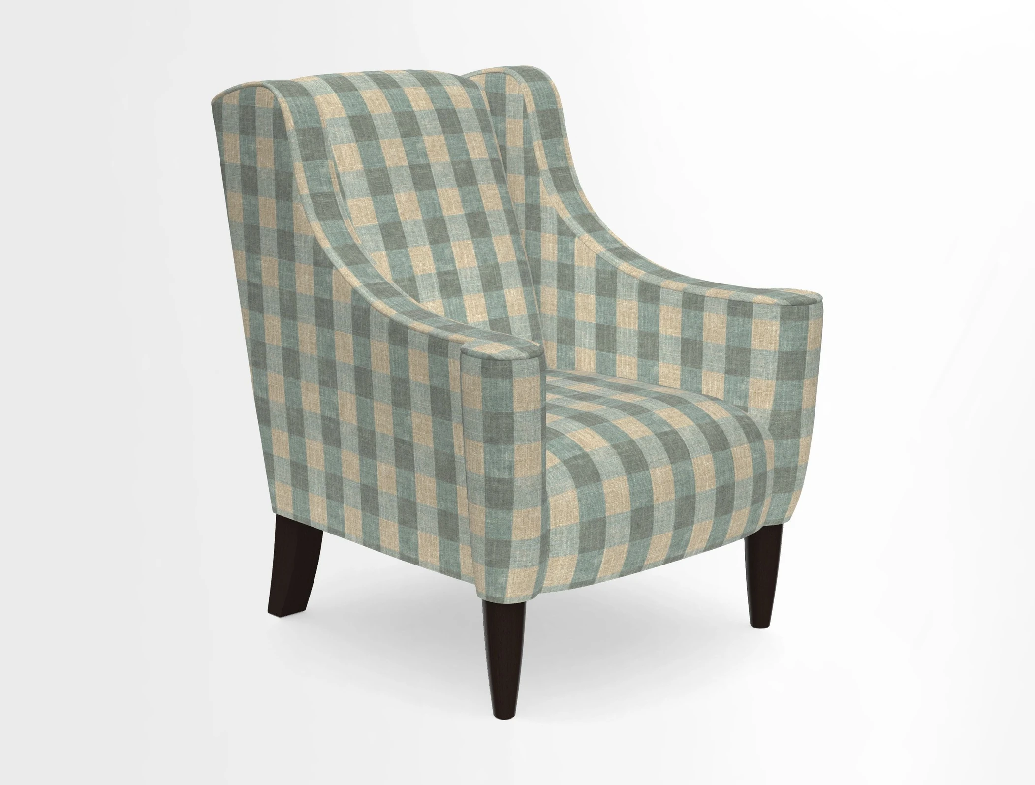 Sennen Chair in Harris Tweed Huntsman Check Mountain Bracken