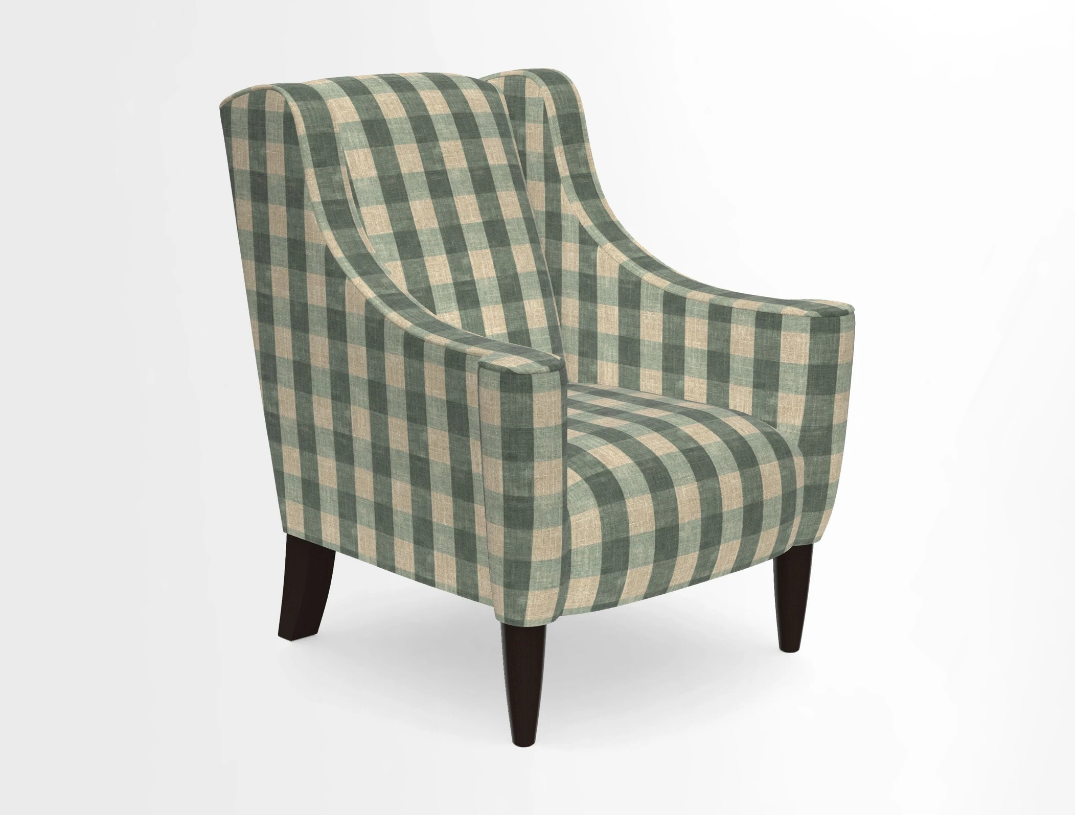 Sennen Chair in Harris Tweed Huntsman Check Mountain Bracken