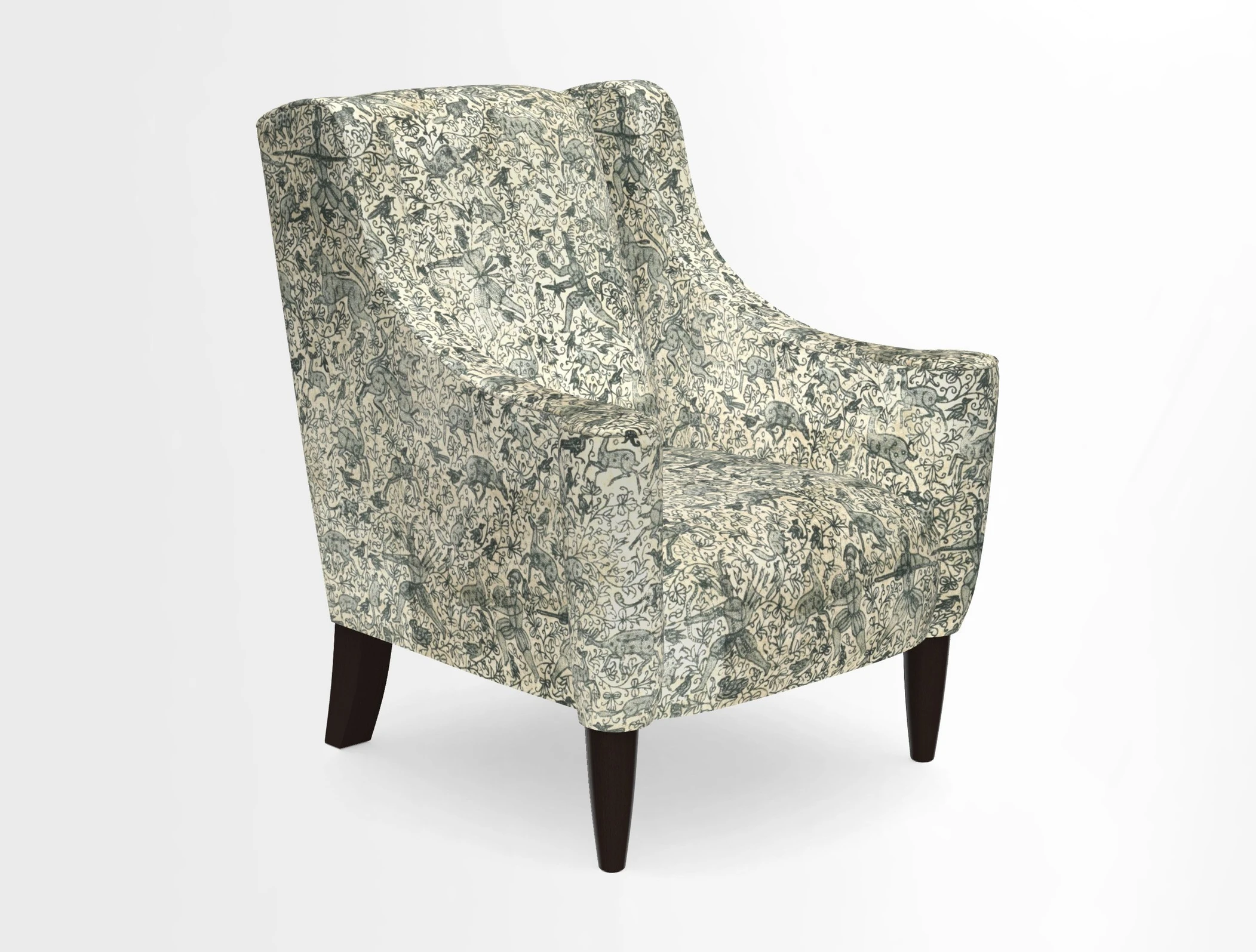 Sennen Chair in Harris Tweed Huntsman Check Mountain Bracken