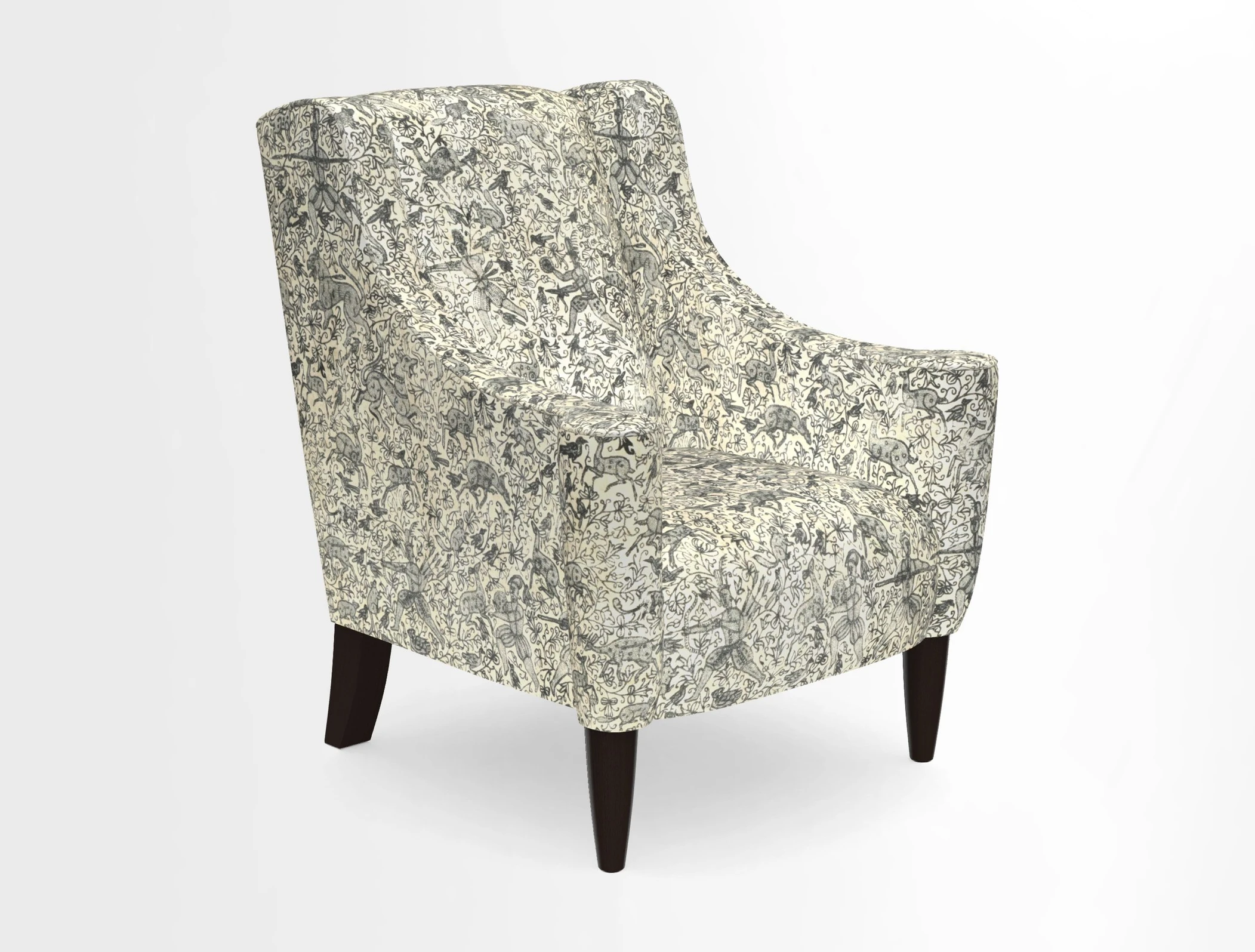 Sennen Chair in Harris Tweed Huntsman Check Mountain Bracken