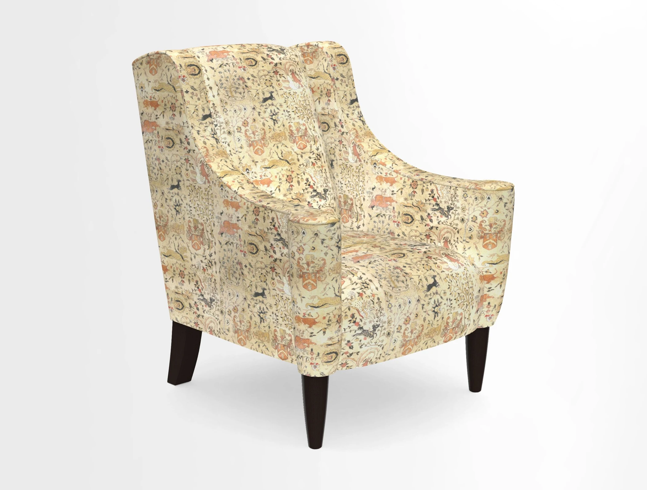 Sennen Chair in Harris Tweed Huntsman Check Mountain Bracken