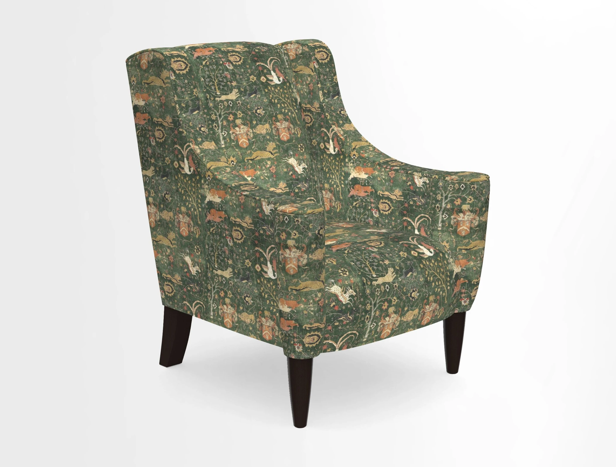 Sennen Chair in Harris Tweed Huntsman Check Mountain Bracken
