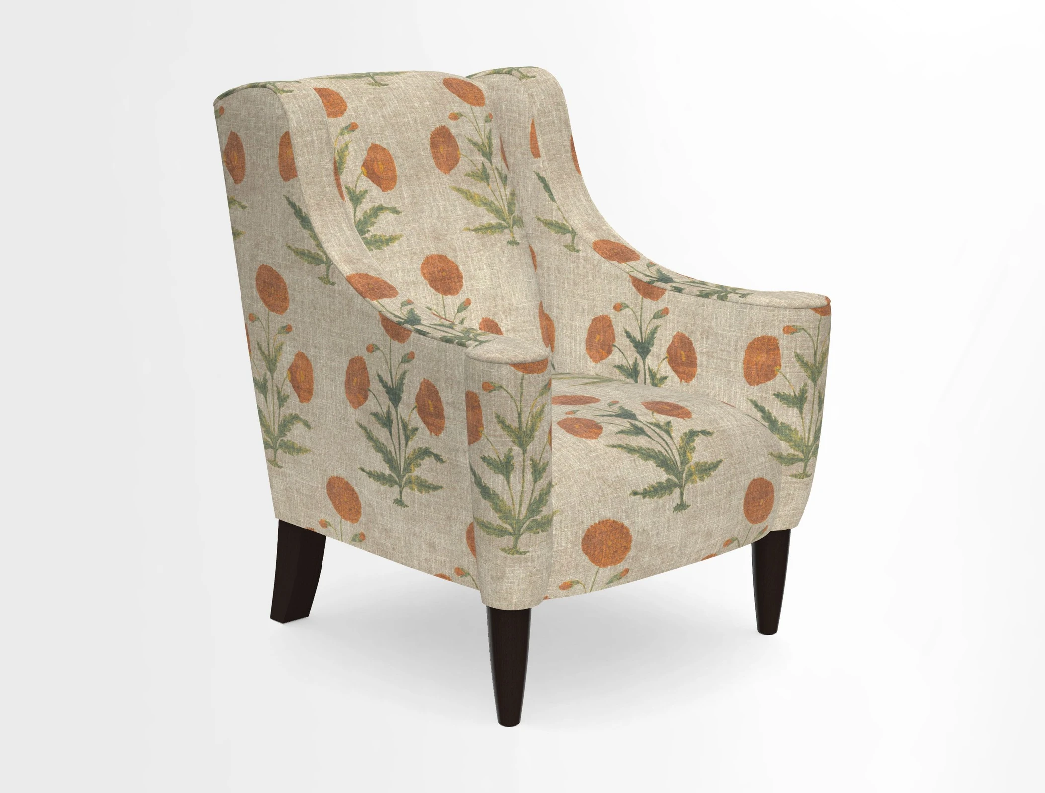 Sennen Chair in Harris Tweed Huntsman Check Mountain Bracken
