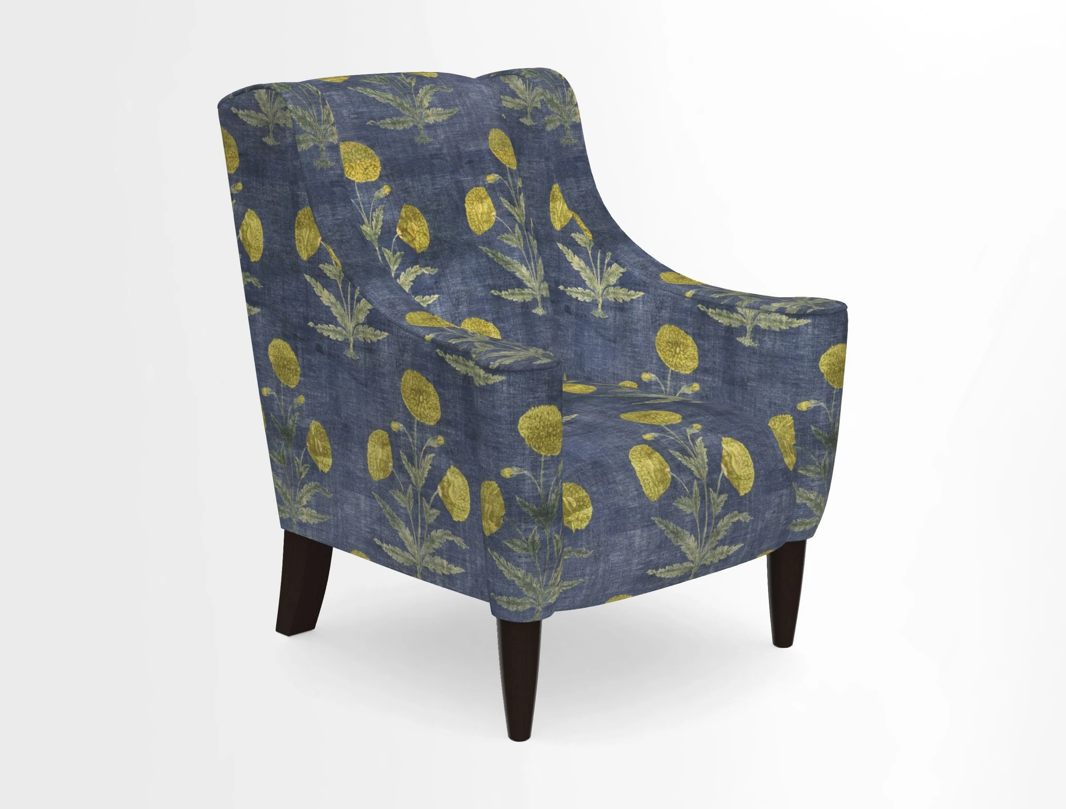 Sennen Chair in Harris Tweed Huntsman Check Mountain Bracken