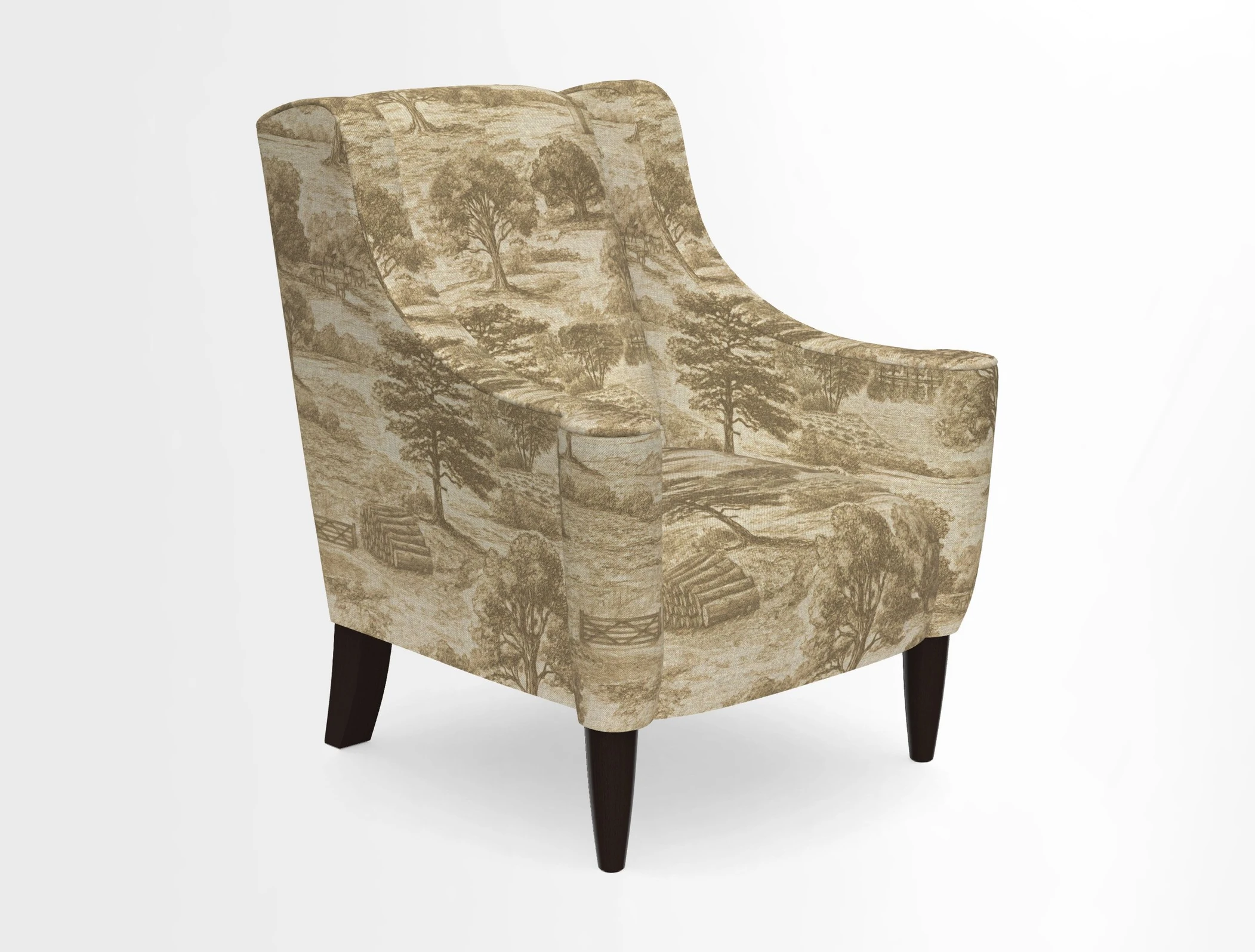 Sennen Chair in Harris Tweed Huntsman Check Mountain Bracken