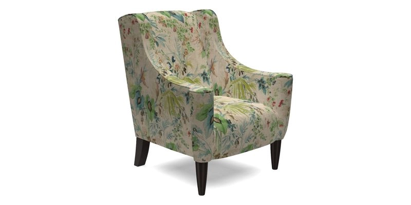 Sennen Chair in Harris Tweed Huntsman Check Mountain Bracken