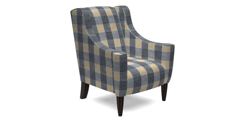 Sennen Chair in Harris Tweed Huntsman Check Mountain Bracken